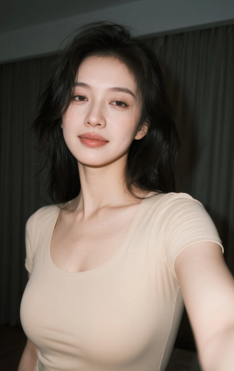 她随手一拍，就把“松弛感”三个字写明白了