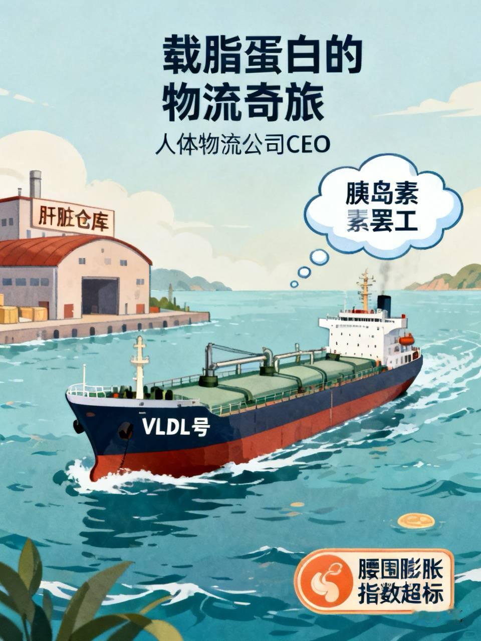 做了个梦。我叫载脂蛋白，是人体物流公司CEO。我的工作是开着“VLDL号