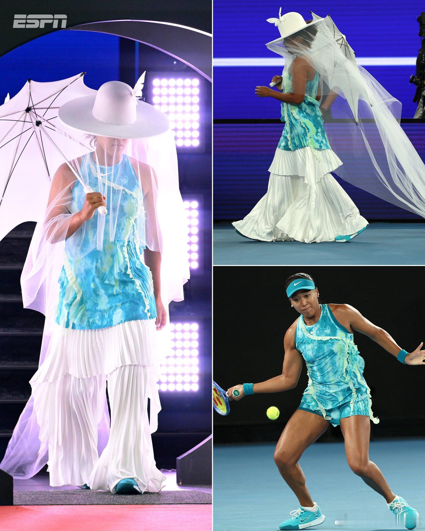 BBC的主持人怒批大坂直美婚纱风战袍：我觉得这是对体育运动不尊重的一方面，看起