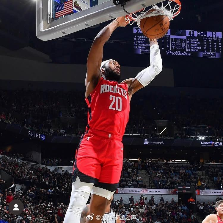 火箭资深球迷Will：“我知道我有些老生常谈，但我就是喜欢奥科吉打球的方式。我深