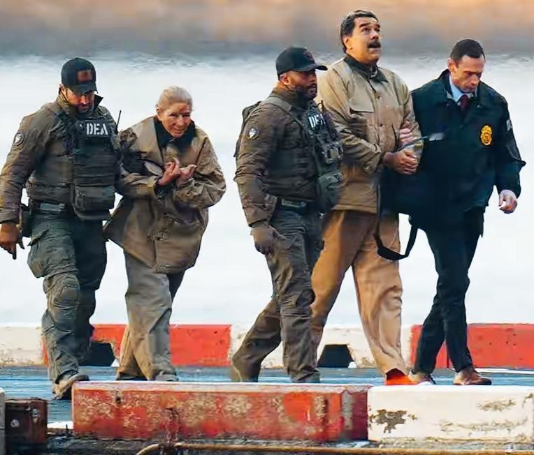 马杜罗和妻子短时间内体验了，人生的巨大落差啊！不仅是身上衣服的变化，更是内心世