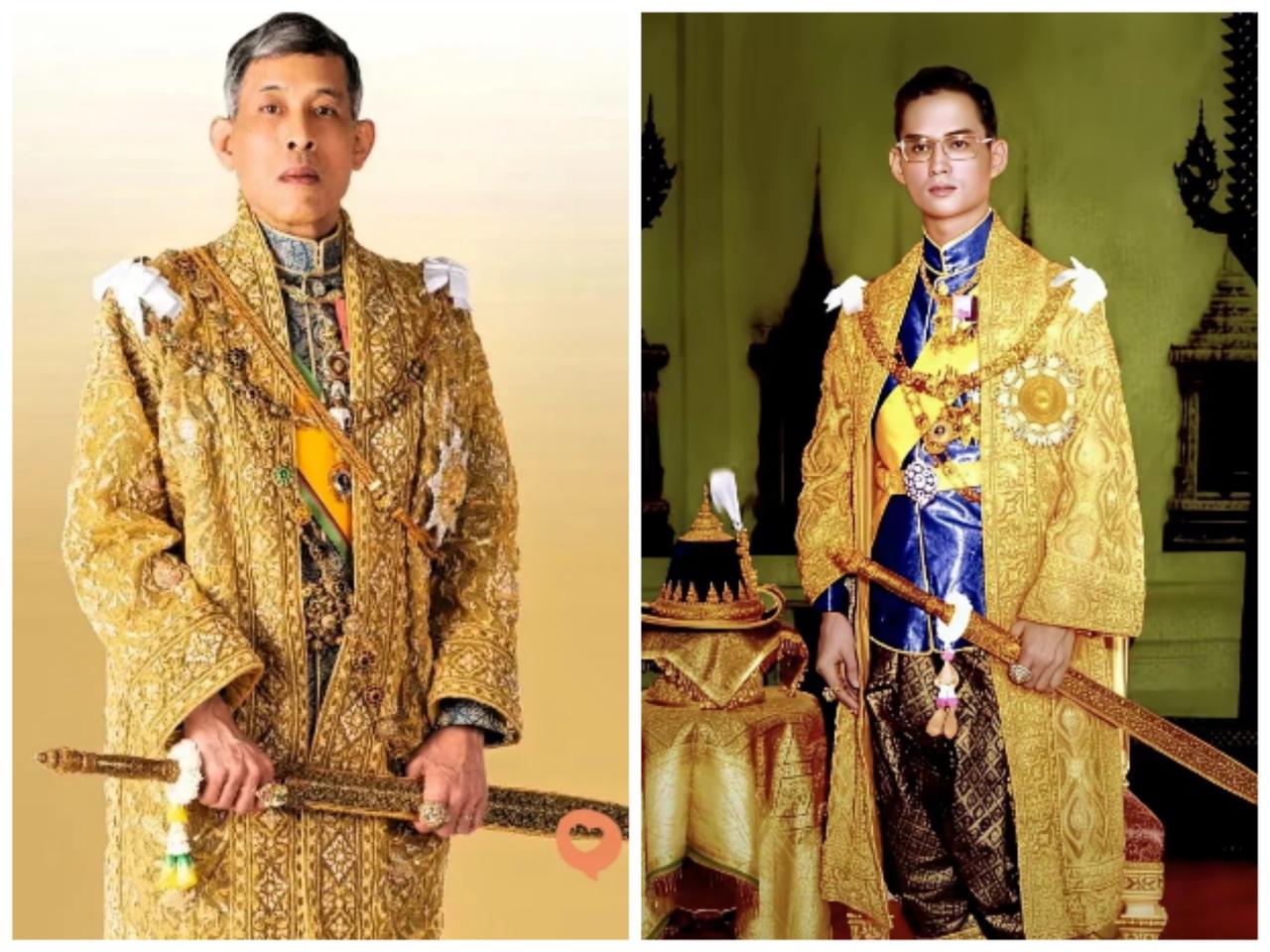 拉玛九世普密蓬，曾是王室颜值的“天花板”，年轻时清俊儒雅，暮年银发从容，惊艳了时