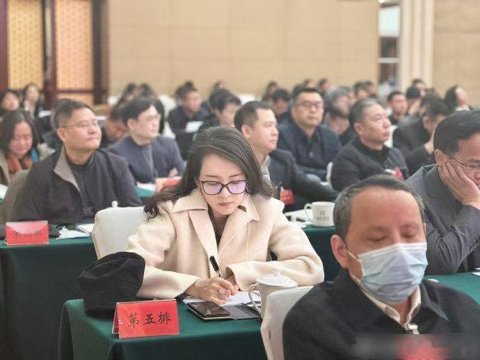 章子怡全国文联会议开会素颜，简直就是体制内版女强人​​​