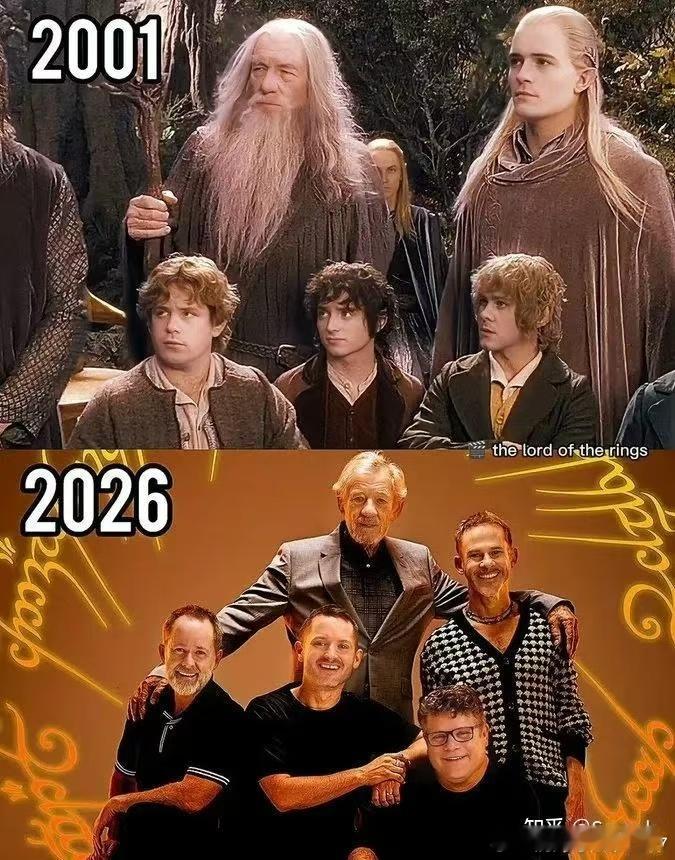 指环王演员现状。25年，可怕！精灵王子都认不出了