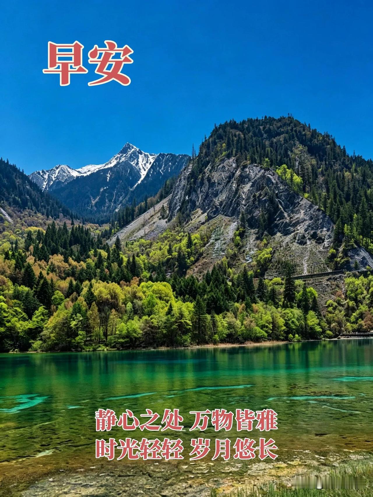  一句早安，送你一整天的好心情，岁岁无忧，日日安然。