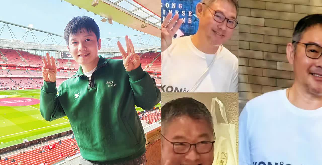 樊振东跨界到时尚圈我忍了，这波操作真让我没想到！看英超时他比的两个“3”