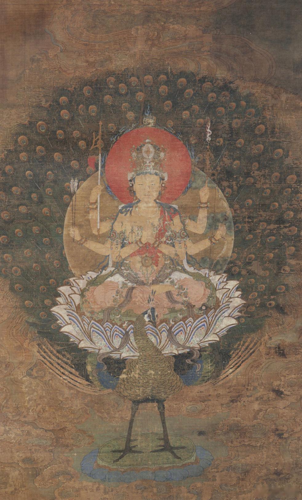 孔雀明王像，宋