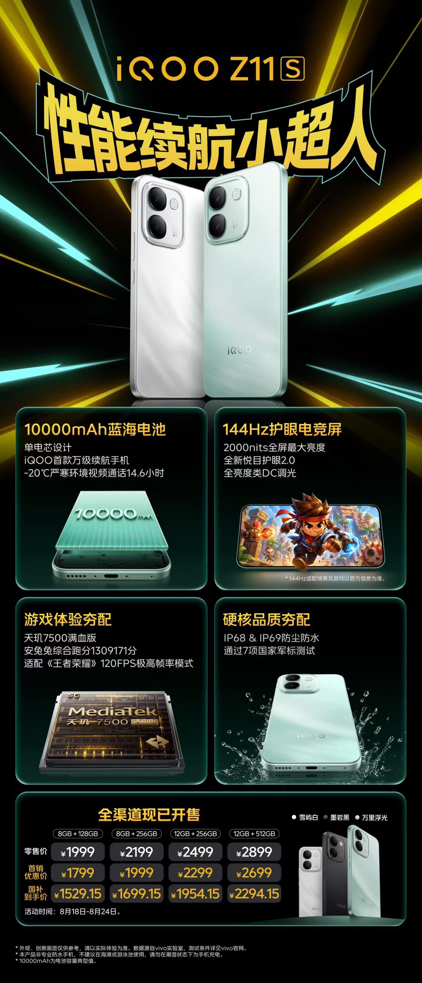 永远可以相信iQOO的堆料，今晚发布的两台机器定位也很精准。iQOONeo11