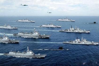 中国100多艘军舰出动，几十年来头一回！太棒了！这就是大国风范，威武霸气，尊严
