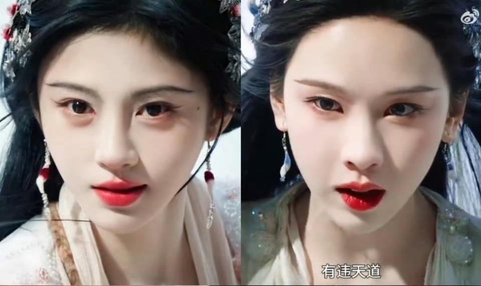 确定小四在妆容上不是更偏爱鞠婧祎吗？