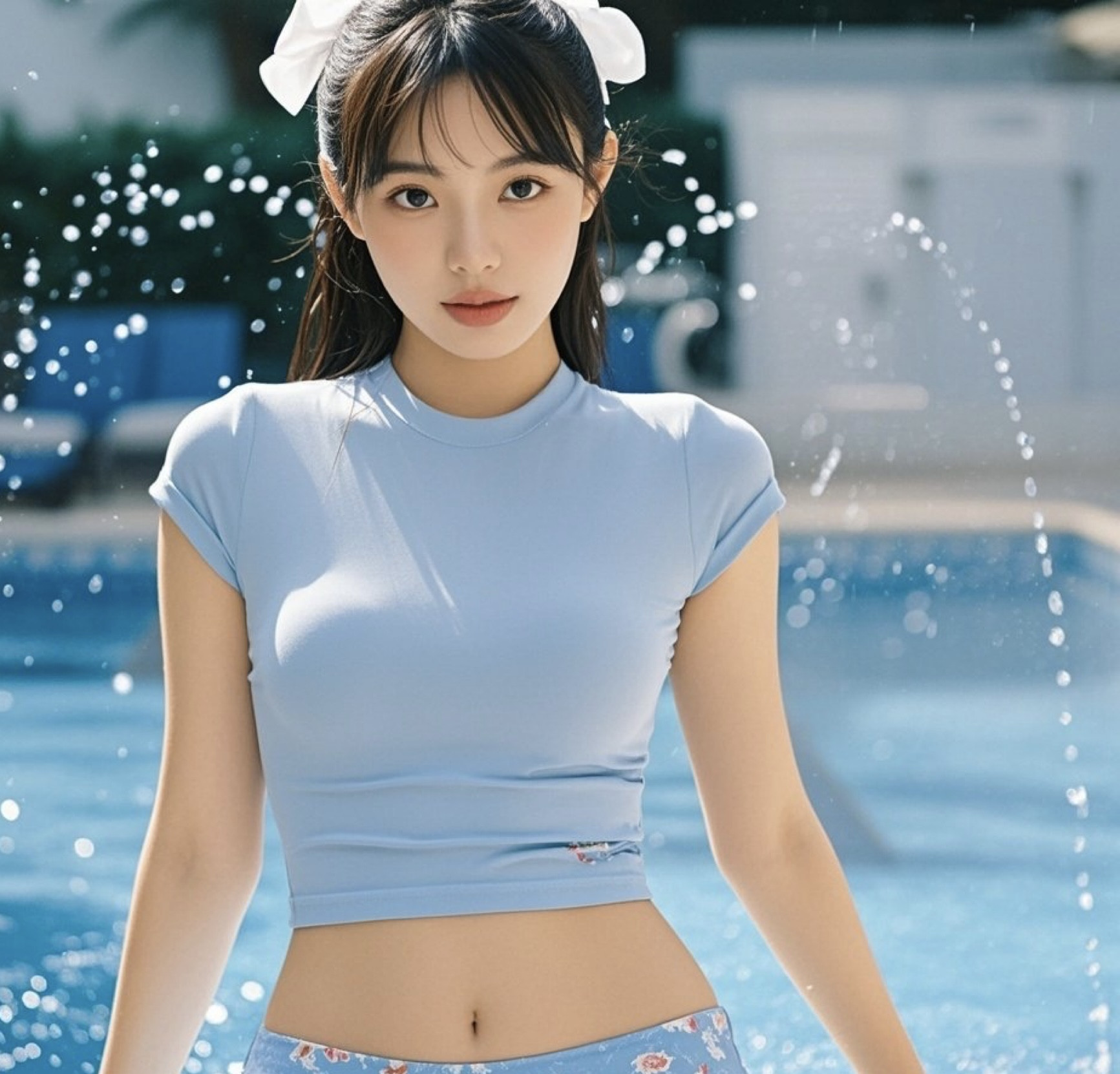 热辣美眉沙滩秀，S曲线引爆夏日