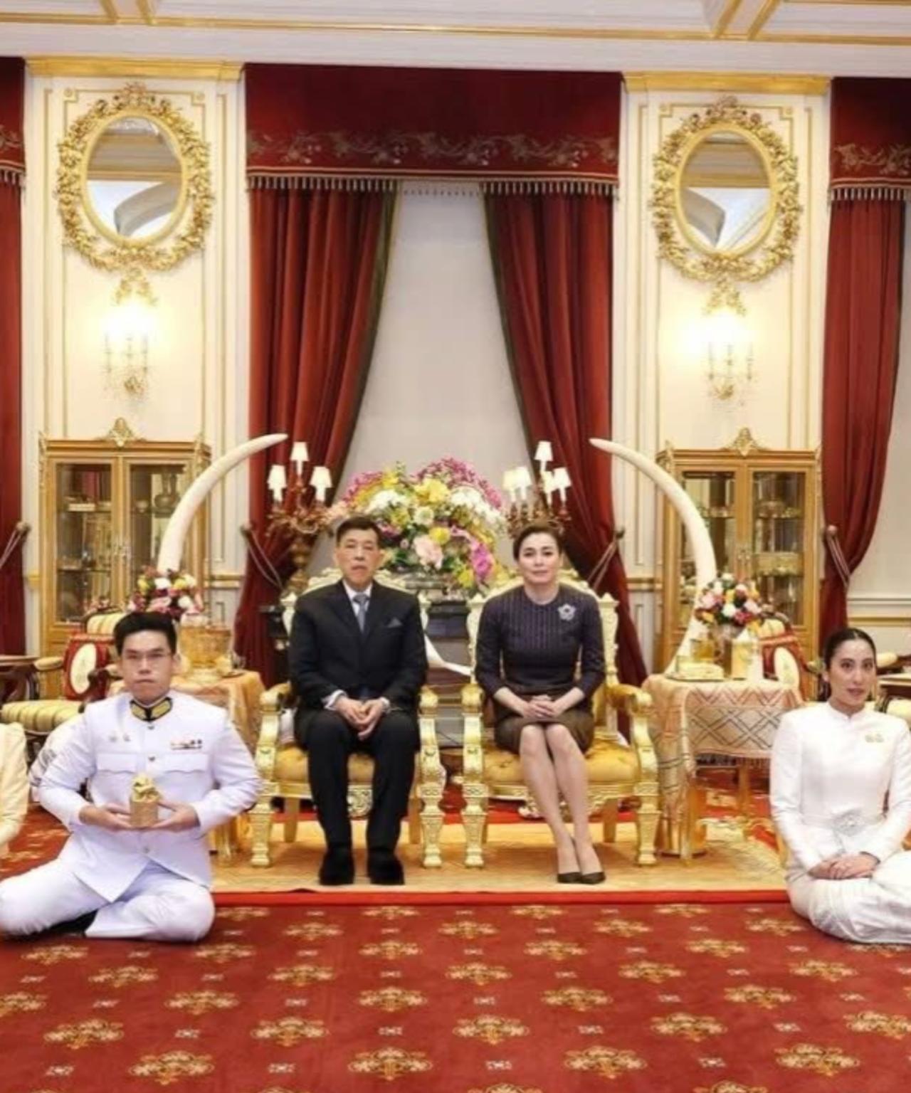 泰国前总理女儿结婚，泰国帝后亲自主持婚礼2025年8月17日，国王陛下与苏提达