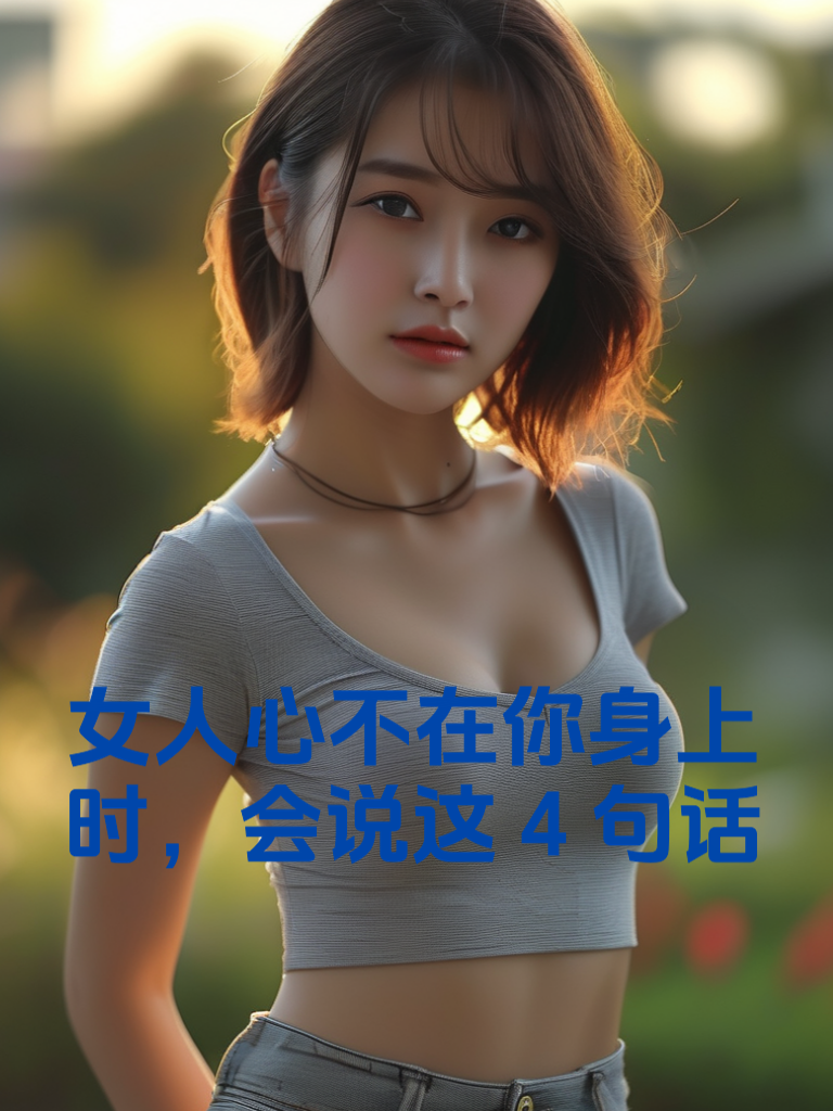 女人心不在你身上时，会说这4句话