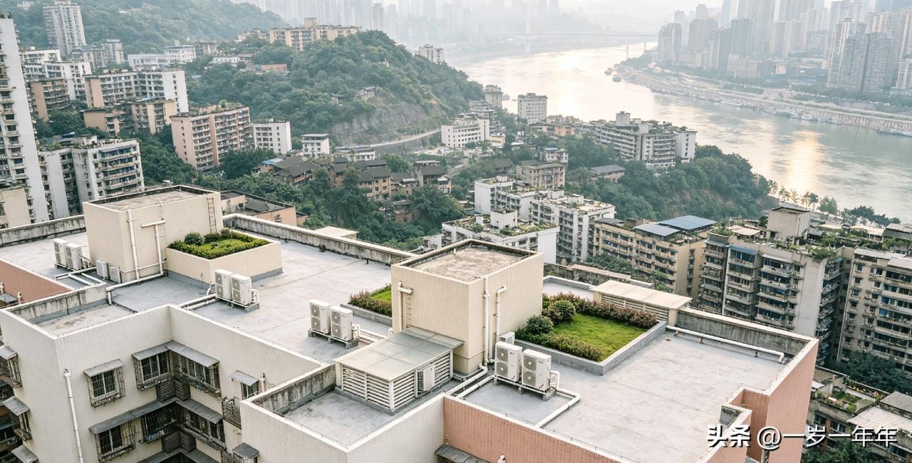 高空视角看山城！重庆推进第五立面改造，楼顶空间迎来大变样登上城市观景台俯瞰
