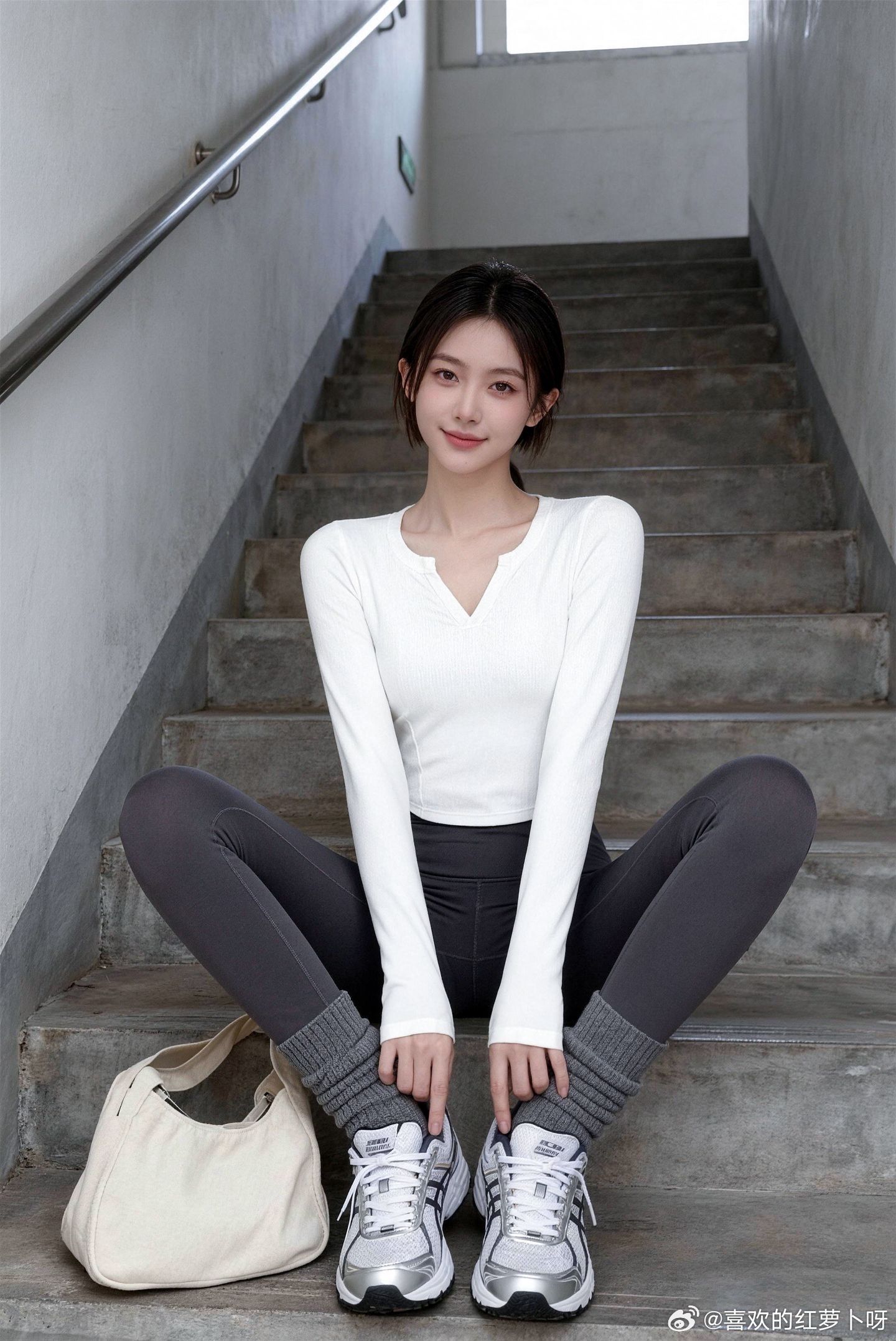 楼道里也很出片呀~