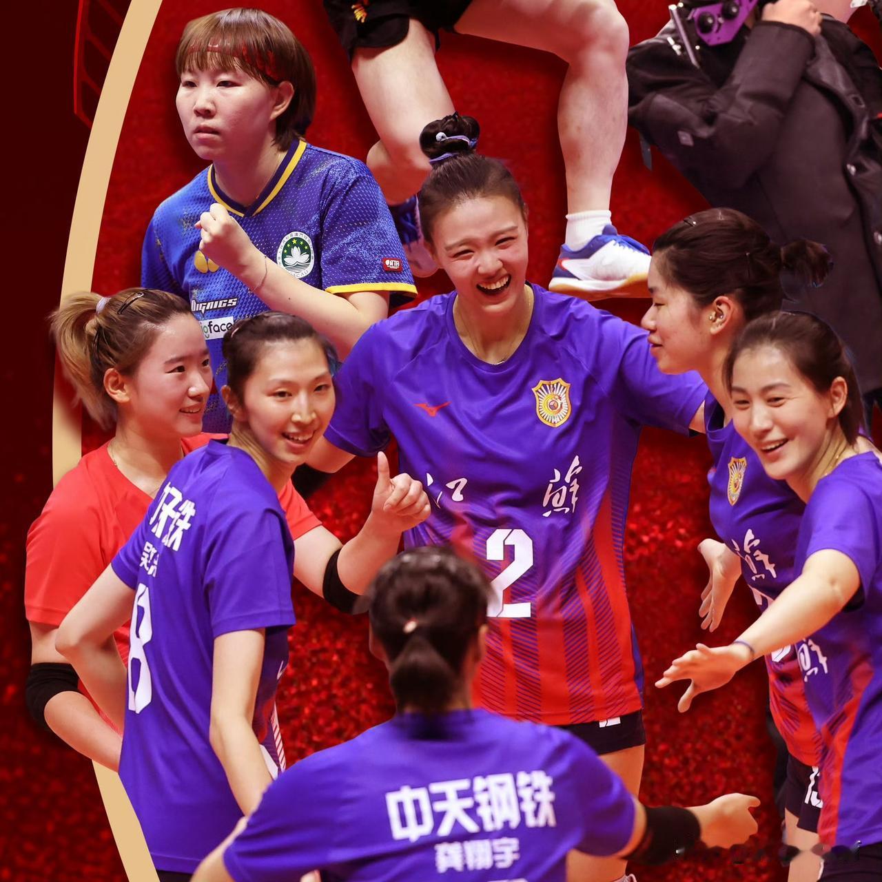 体育总局官媒《中国体育报》以“中华体育精神”为主题发布“九宫格”图片，江苏女排占