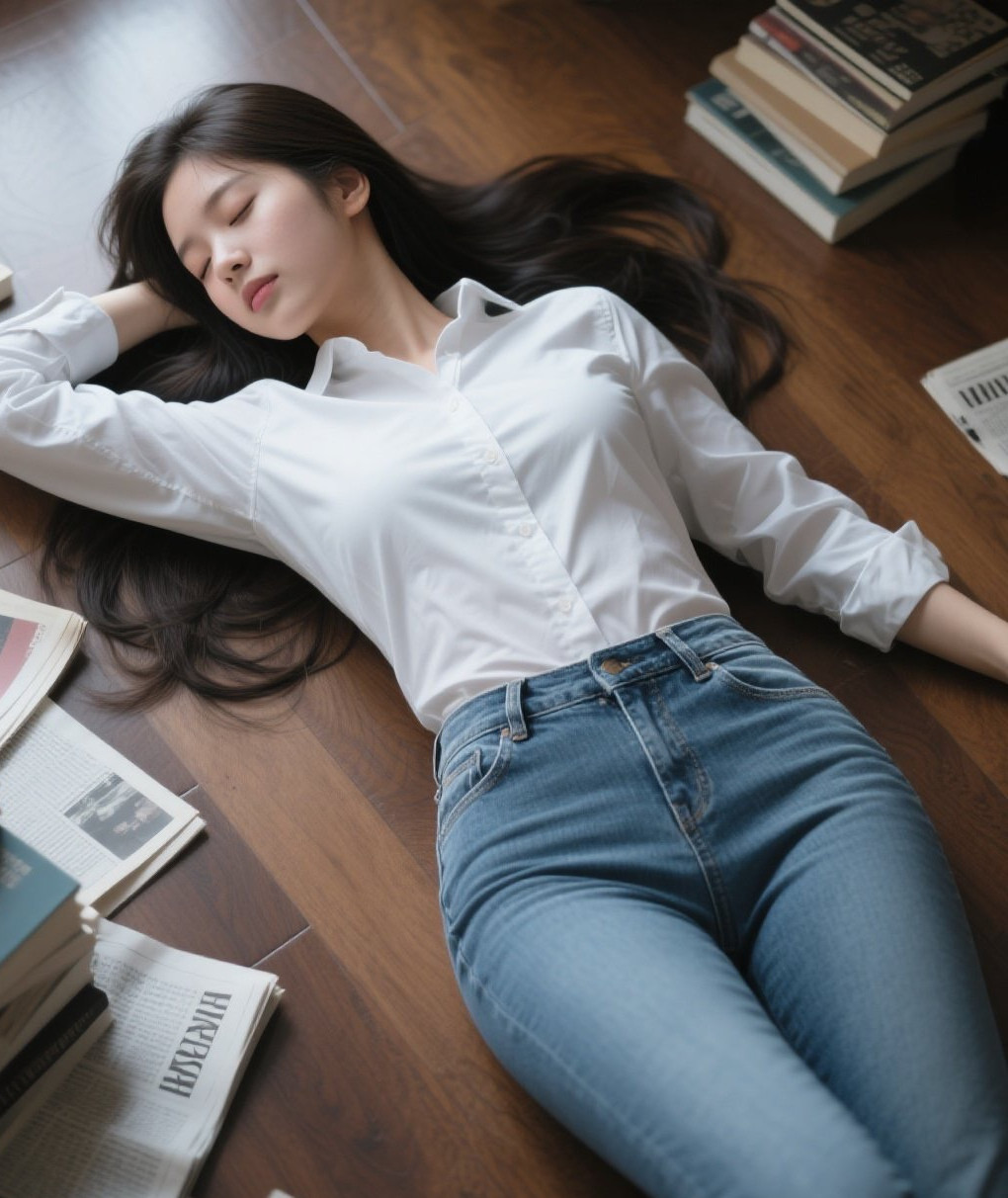 睡美人慵躺风情万种迷人