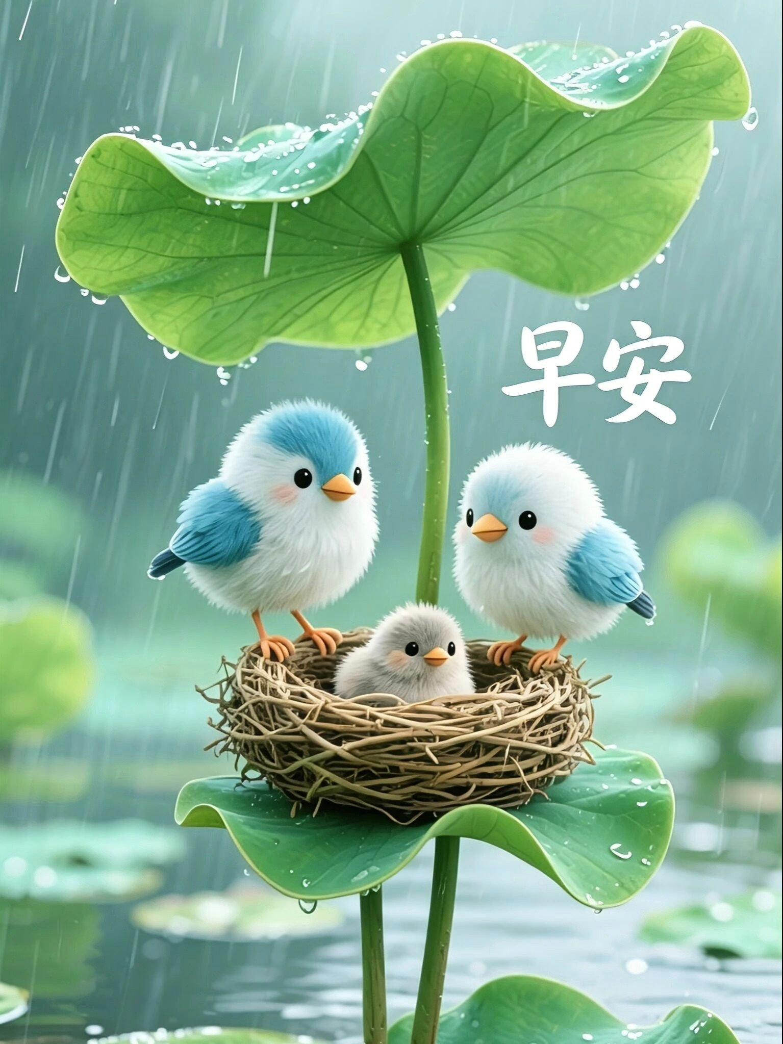 早安，朋友🌹你那里下雨了吗？感受到秋天了吗？