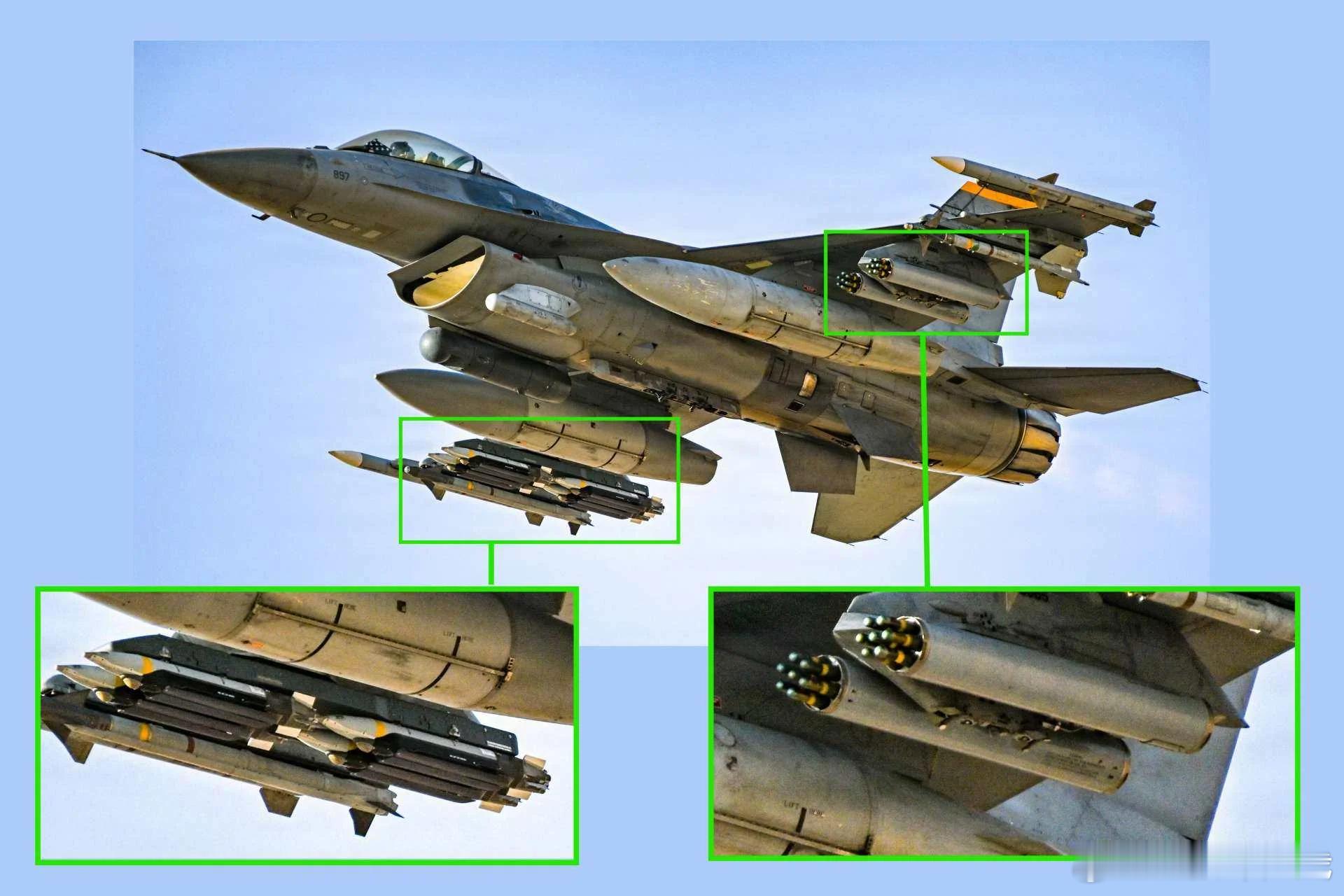 一架F-16挂满全域杀器，既是野鼬又是刺客，中东天空的多面手2026年8月14日