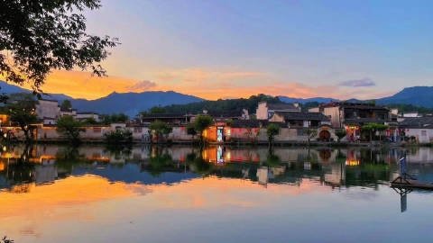 宏村水墨画卷般的美景​​​