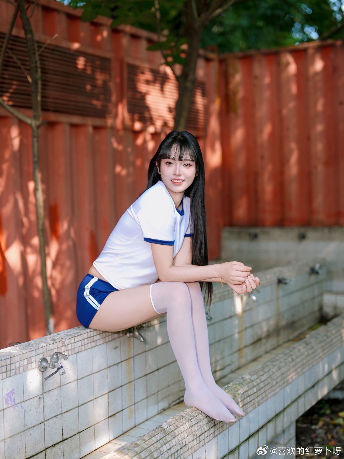 水手服×洗手池，梦花源给的日系氛围感~