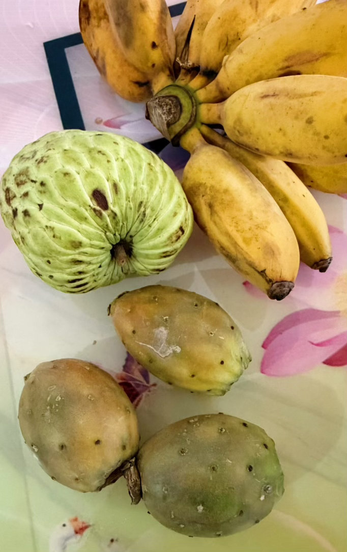 我喜欢吃仙人掌果，但最近几次买的都是人家现场扒好的，就忘了仙人掌果皮带刺。扒皮时