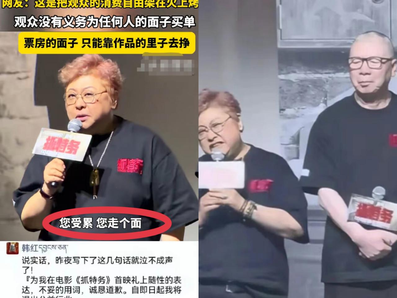 韩红“走个面儿”风波，大家没搞清楚一个缘由，她可不是单单去为冯小刚那电影去站台捧