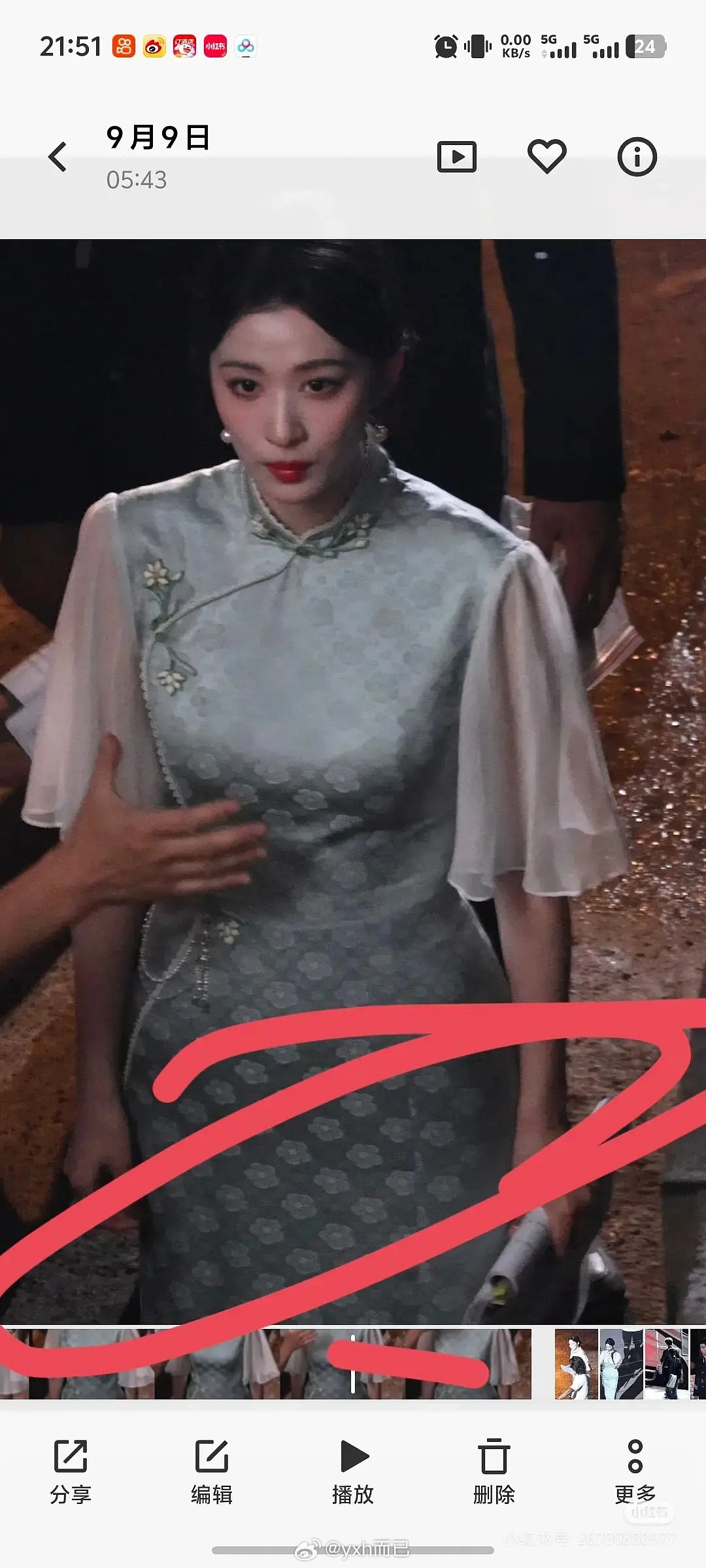 旗袍还是更适合小骨架​​​