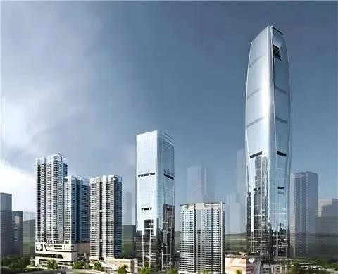 深圳第三高楼，深圳罗湖之冠，位于深圳罗湖区产业带交汇处，总投资约一百五十亿，地上