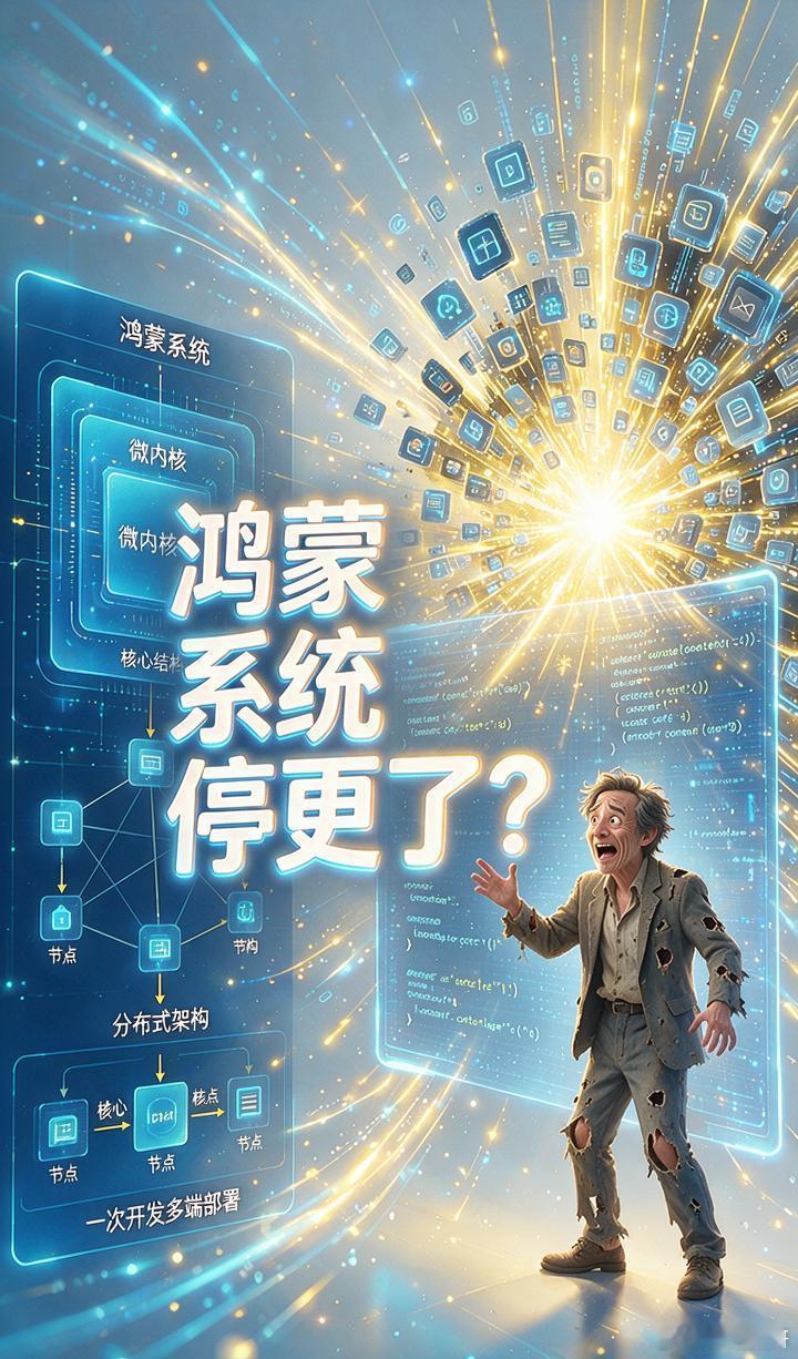 《吆呵！又开始造谣鸿蒙系统停更了！！！》最近数码圈的黑子们又给自己整出了新的造谣剧本，张嘴就喊“鸿蒙