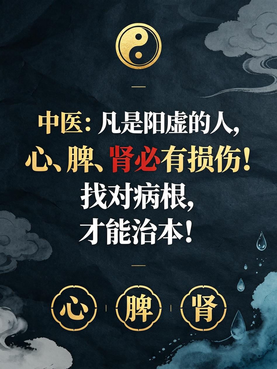 中医：凡是阳虚的人，心、脾、肾必有损伤！找对病根，才能治本！同样都是“怕冷”