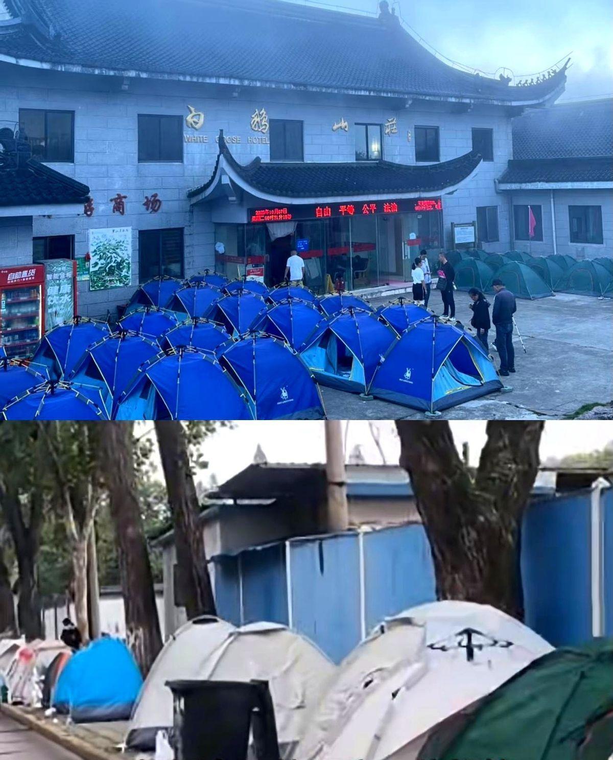 大理一家酒店老板在国庆黄金周遇到了糟心事。下午5点了，他家80间客房还在网上挂着