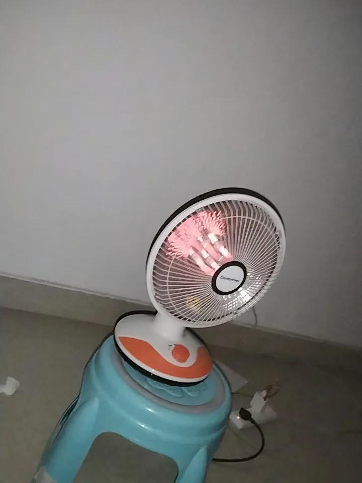 孩子鼻子堵的喊妈妈，各种鼻炎药都吃了，不管用。我灵机一动，拿了个电暖扇，