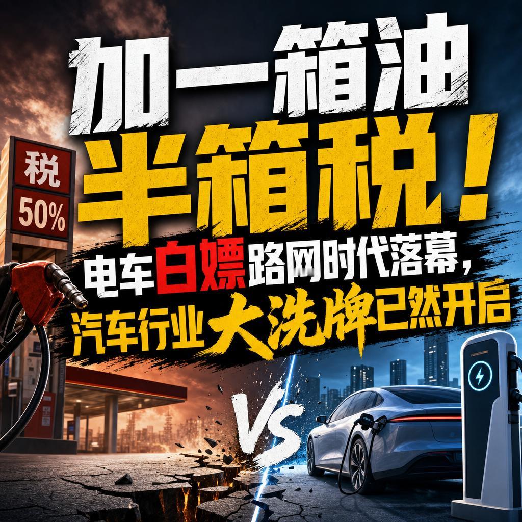 新能源车将承担养路成本油电同权约束超重车型少部分燃油车顶着高额税费养路，绝大