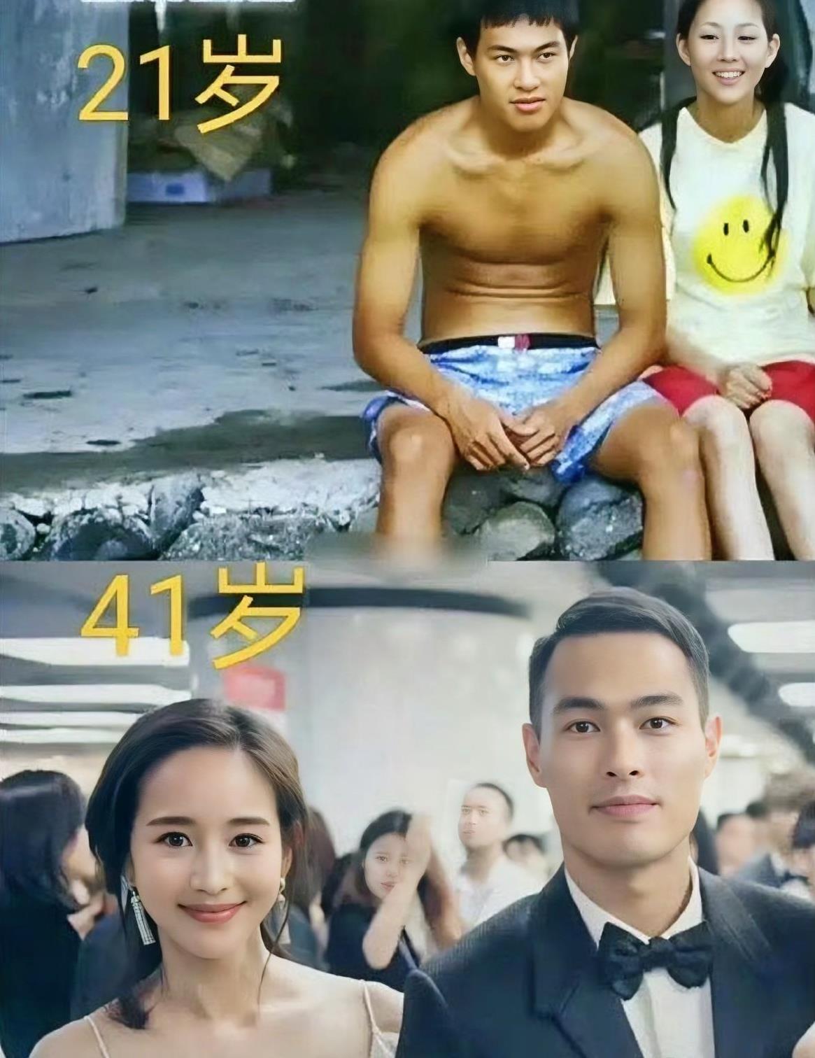 张钧甯和杨祐宁20年前后的对比图。这回，我相信了郭碧婷在节目中说的那句“女人，