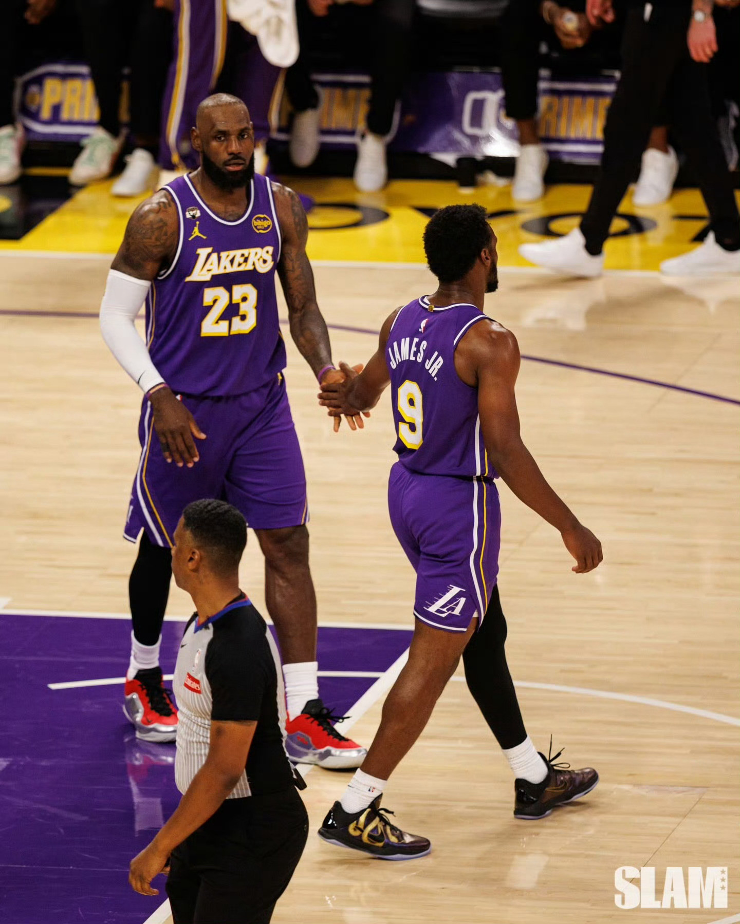 父子同台詹姆斯