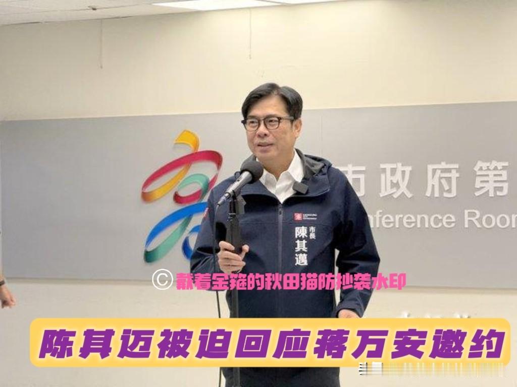 被迫回应蒋万安“凯道邀约”，卢蒋联手抢攻民生议题主动权！陈其迈的公开回应，更是凸