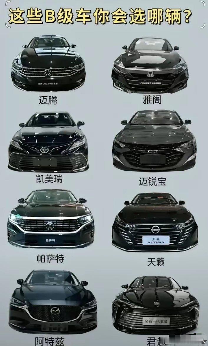 如果只能从这八辆车里选一辆开，你会挑哪辆？​​​