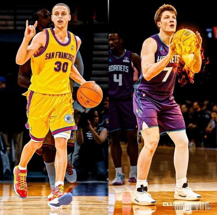 三分之神的传承，库里给克尼佩尔好好上了一课!在今天凌晨勇士与黄蜂的NBA常规