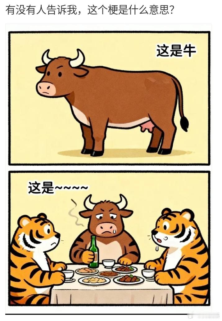 有没有人告诉我这是啥意思？这是牛，那下面那个什么意思？