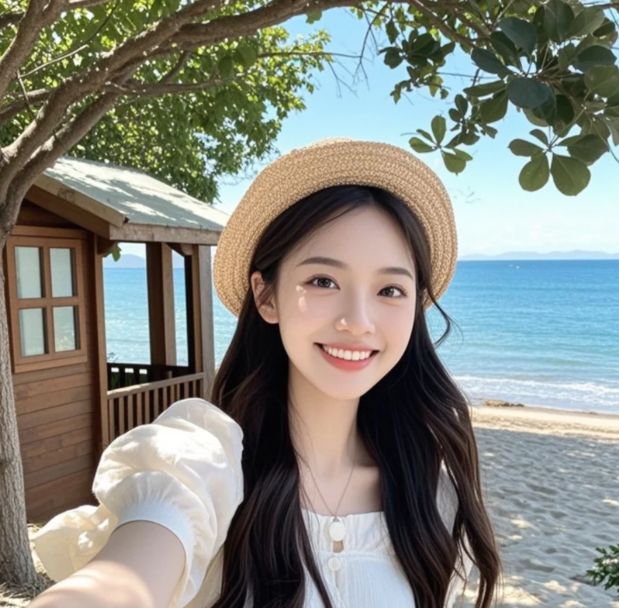 海鸥说我的发丝像海浪~