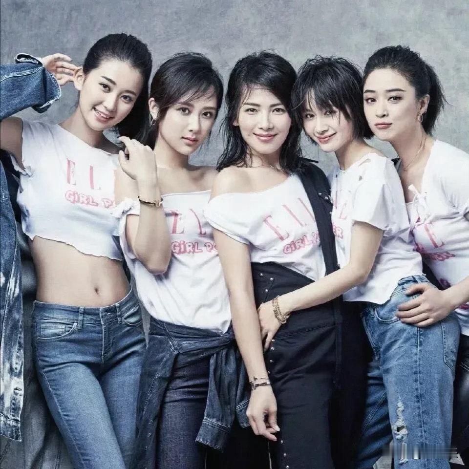 曾经的《欢乐颂》五美，放眼现在也是很能打的吧？以你现在的审美，你们觉得谁最美？注：从左到右分别对应蒋