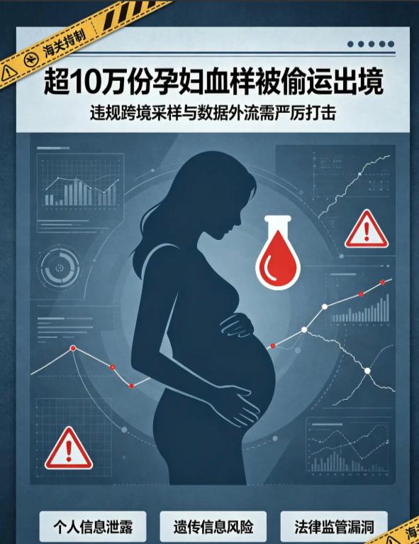 超10万份中国孕妇的血样被偷运出境！广州披露一起走私案，案件背后的真相，让你后脊