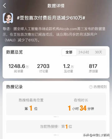 豆包突然收费，大量用户跑路