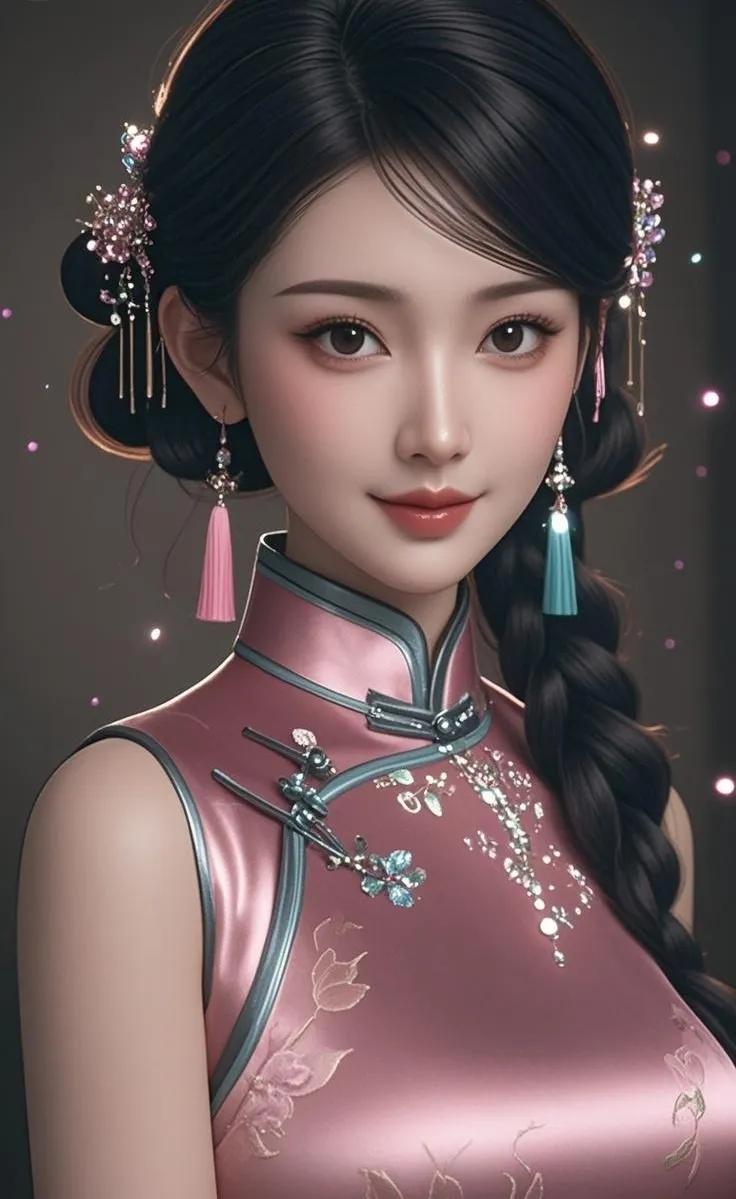 东方美人，古风华服，惊艳时光温婉国风美人中式古典美女