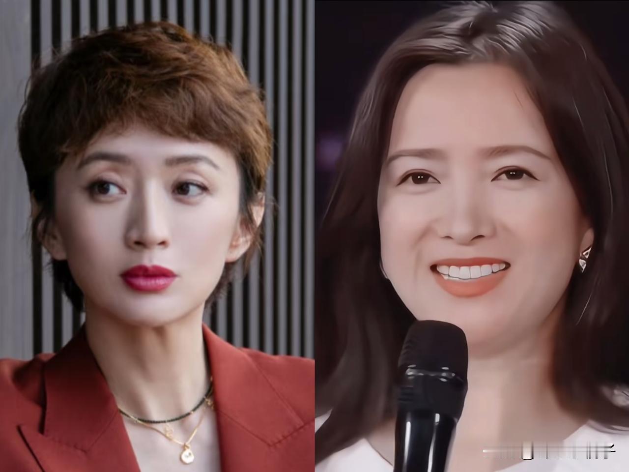 许亚军这两口子的对比，摆在一块看真是太现实了。说实话，何晴那是真美，古典美人