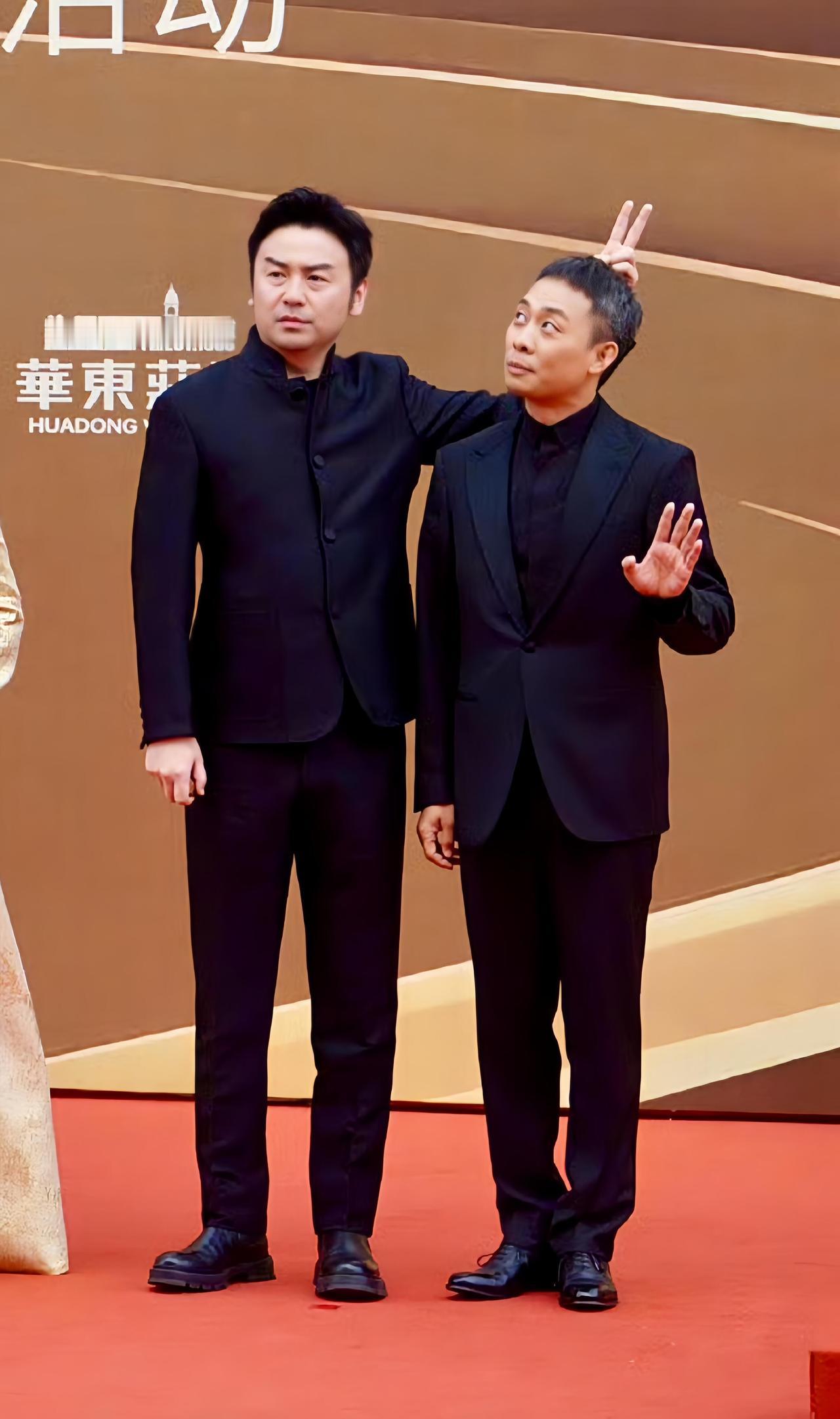 就不应该让他俩一起走红毯，太有喜感了，雷佳音你比沈腾还会“抢”镜头