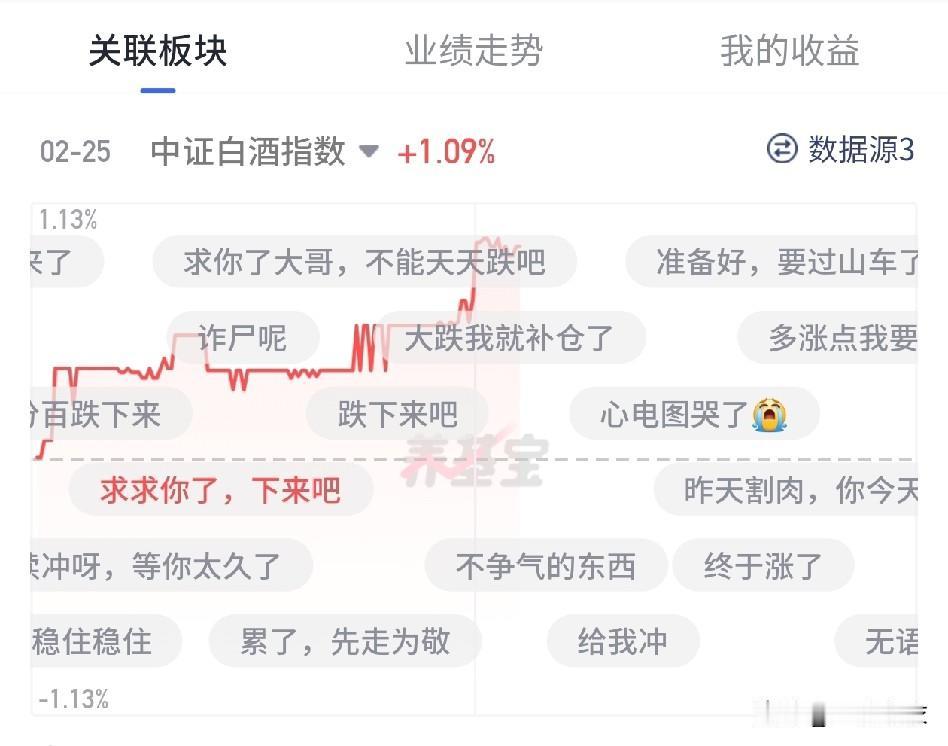 就这弹幕量，关注度这么高，我要是主力，我也不拉白酒。昨天白酒跌，有一部分割肉了