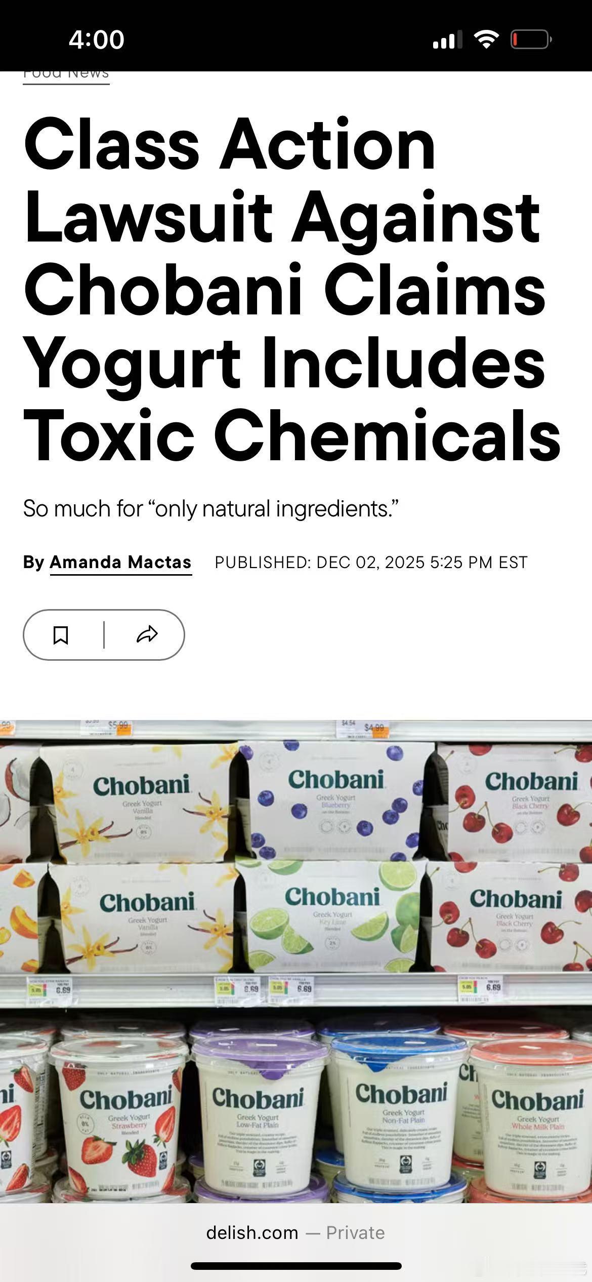 美国又暴食品丑闻:名牌酸奶，含有毒化学物质。这个酸奶，我吃过很多的。但是，我们中