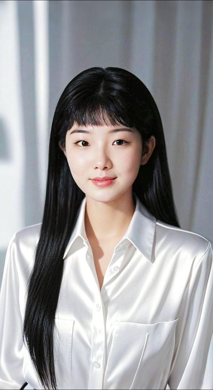 AI扩图AI素净衬衫照